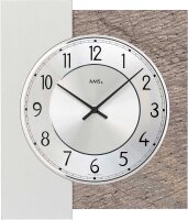 reloj de pared moderno madera 25 cm x 29 cm x 5 cm - AMS...