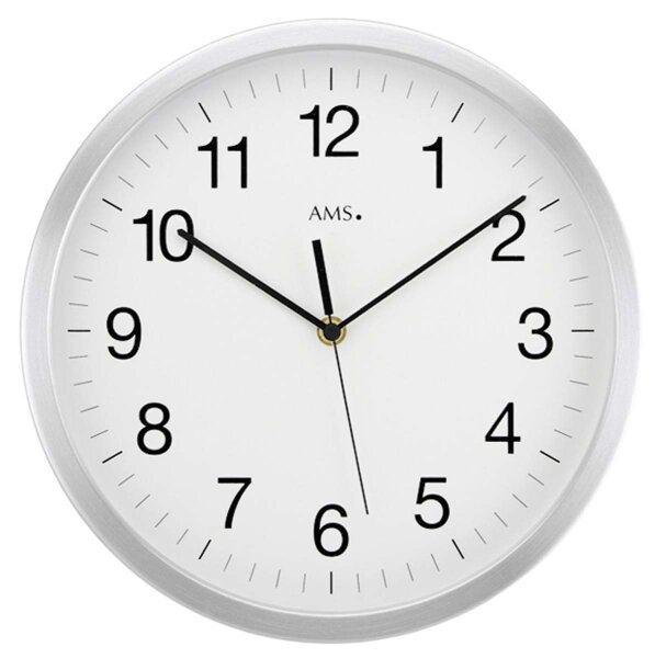 reloj de pared radiocontrolado moderno diámetro de la caja: 30 cm - AMS Modelo: 5541