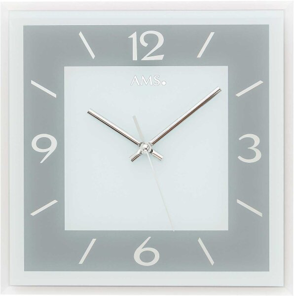 reloj de pared moderno 30 x 30 x 3 cm - AMS Modelo: 9573