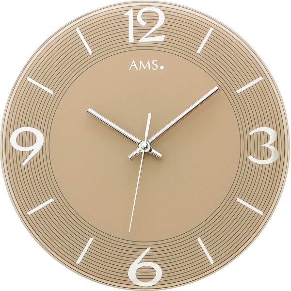 reloj de pared moderno diámetro de la caja: 30 cm - AMS Modelo: 9572