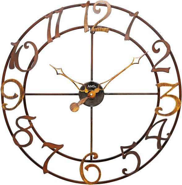 reloj de pared moderno diámetro de la caja: 60 cm - AMS Modelo: 9566