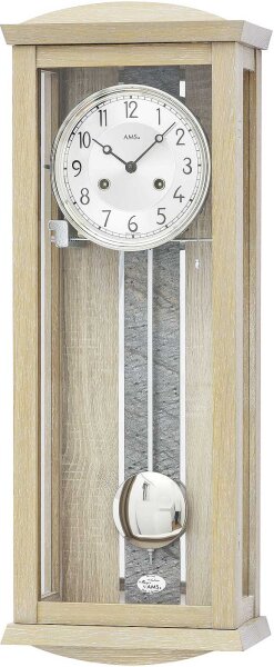 reloj de pared moderno roble claro Bim-Bam - AMS Modelo: 2746