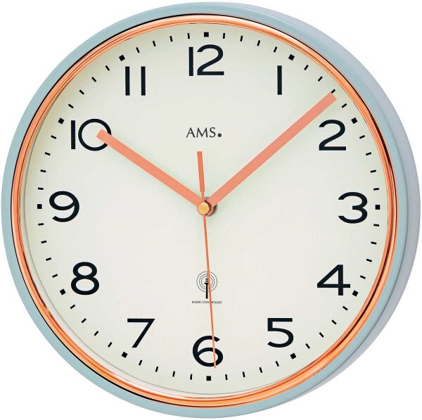 reloj de pared moderno diámetro de la caja: 25 cm - AMS Modelo: 5509