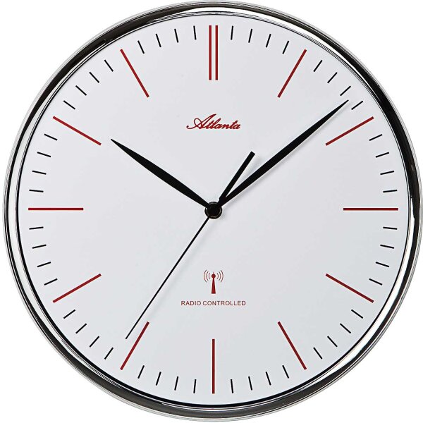 Atlana 4494 reloj de pared radiocontrolado moderno diámetro: 32 cm