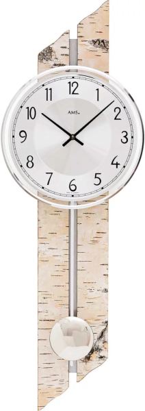 reloj de péndulo clásico 22 x 65 x 8 cm - AMS Modelo: 7470