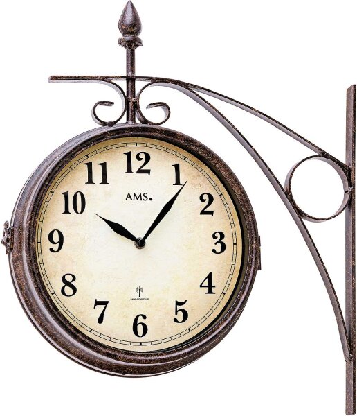 reloj de pared clásico de jardín esfera: 25 cm - AMS Modelo: 5966