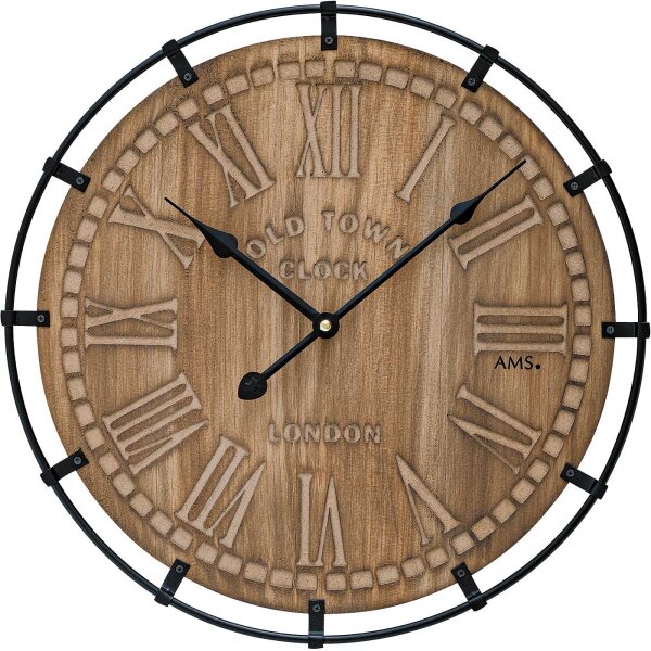 relojes de pared clásicos diámetro de la caja: 40 cm - AMS Modelo: 9616