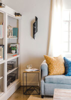 reloj de péndulo blanco y negro mecanismo de cuarzo - Hermle Modelo: 70944-292200