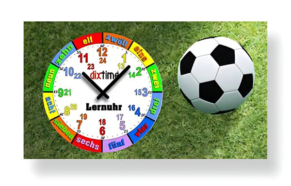 reloj de pared moderno en 3D reloj de aprendizaje - Dixtime Modelo: 3D-0435