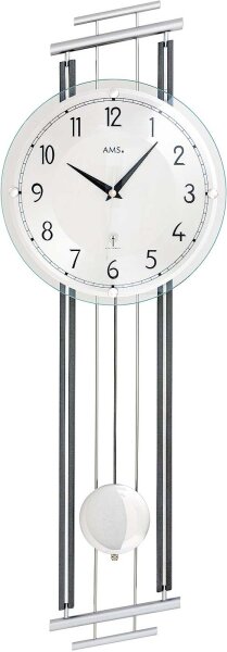 reloj de pared radiocontrolado clásico 50 cm x 50 cm x 5 cm - AMS Modelo: 5567