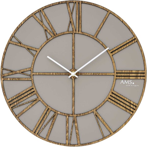 reloj de pared moderno diámetro de la caja: 40 cm - AMS Modelo: 9645