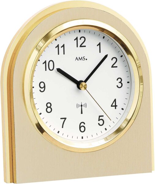reloj de mesa moderno con revestimiento de latón - AMS Modelo: 5197