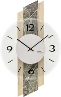 reloj de pared moderno 27 x 44 x 6 cm - AMS Modelo: 9664