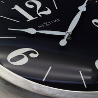 NeXtime 3290ZI "Classic" reloj de pared, plata/negro