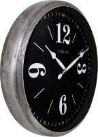 NeXtime 3290ZI "Classic" reloj de pared, plata/negro