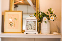 reloj de mesa mecánico - Vintage blanco - Hermle Modelo: 22915-V60340