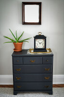 reloj de mesa mecánico - Vintage negro - Hermle Modelo: 22915-V80340