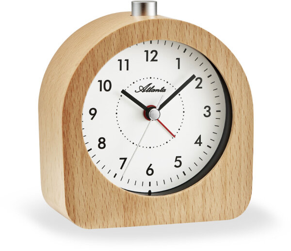 reloj de mesa con función de alarma marrón claro - Atlanta Modelo: 3145