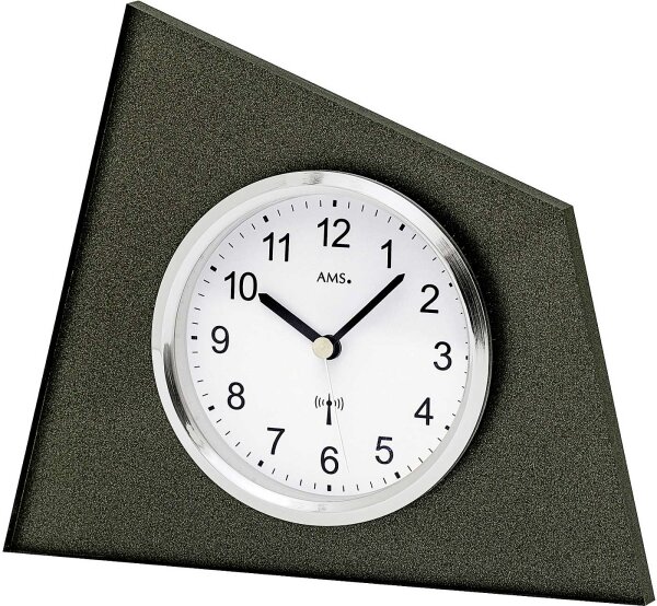 reloj de mesa moderno de acrílico, antracita - AMS Modelo: 5175A