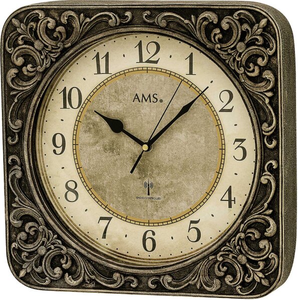 reloj de pared vintage clásico de resina - AMS Modelo: 5968