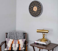 reloj de pared moderno, marrón - Hermle Modelo:...