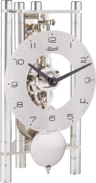 reloj de mesa aluminio mecanismo esqueleto - Hermle Modelo: 23025-X40721