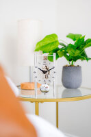 reloj de mesa aluminio mecanismo esqueleto - Hermle Modelo: 23025-X40721