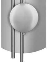 reloj de péndulo radiocontrolado plateado moderno - AMS Modelo: 5266S