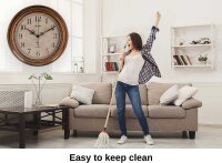 Artvendis 5575B reloj de pared reloj de jardín reloj radiocontrolado