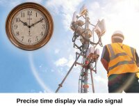 Artvendis 5575B reloj de pared reloj de jardín reloj radiocontrolado