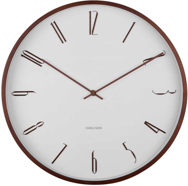 moderno reloj de pared blanco - Karlsson Modelo: KA6014WH