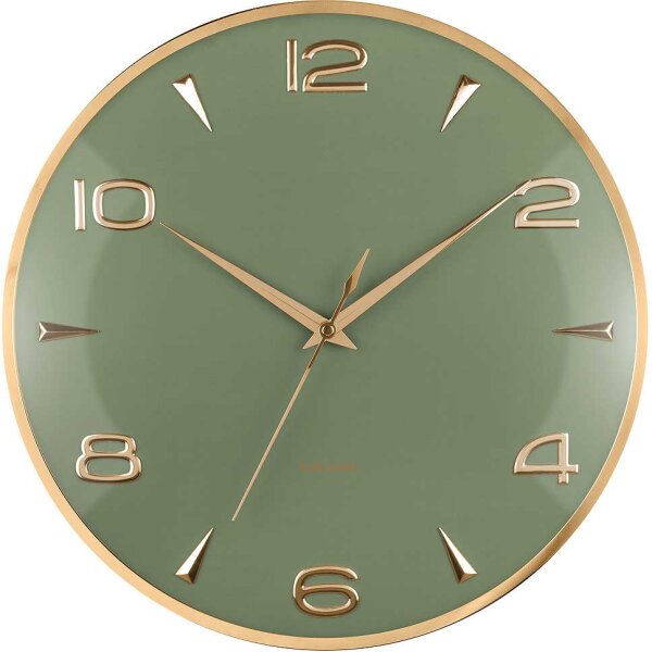 moderno reloj de pared verde - Karlsson Modelo: KA6017GR