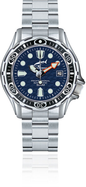 Reloj de hombre de buceo - Serie: Chris Benz Deep 500M Automatic - Chris Benz Modelo: CB-500A-B-MB