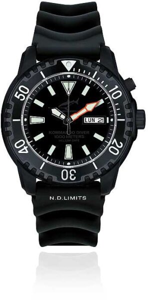 Reloj de hombre de buceo con set de dos correas - Serie: Defense Kommando Diver - Chris Benz Modelo: CB-1000-KD