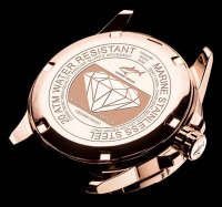 Rock Beach Reloj de mujer de buceo - Serie: Stars & Diamonds Diamond Diver - Chris Benz Modelo: CB-DD200-SIR-MBO