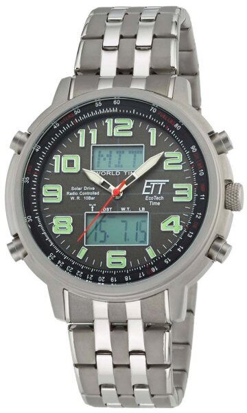 Reloj de hombre con sistema solar y radiocontrolado - Eco Tech Time Modelo: EGS-11302-22M