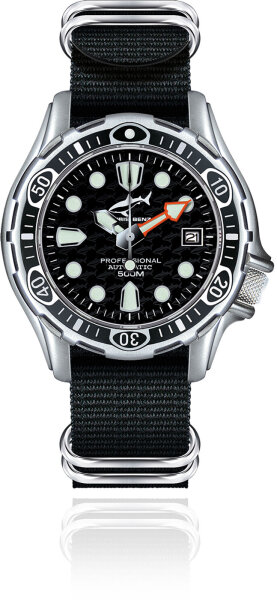 Reloj de hombre de buceo automático - Serie: Deep 500M Automatic - Chris Benz Modelo: CB-500A-S-NBS