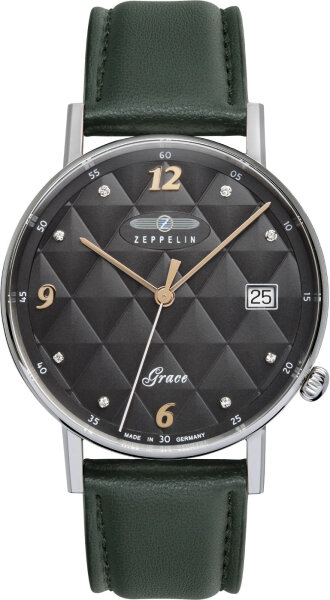 Reloj de mujer con correa vegana de cuero y maquinaria suiza - Zeppelin Modelo: 74412_n