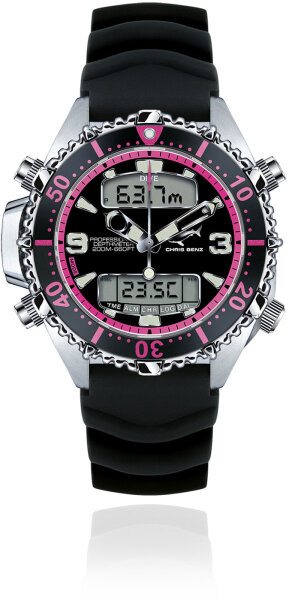 Reloj de hombre Serie: Depthmeter PINK EDITION - Chris Benz Modelo: CB-D200X-P-KBS