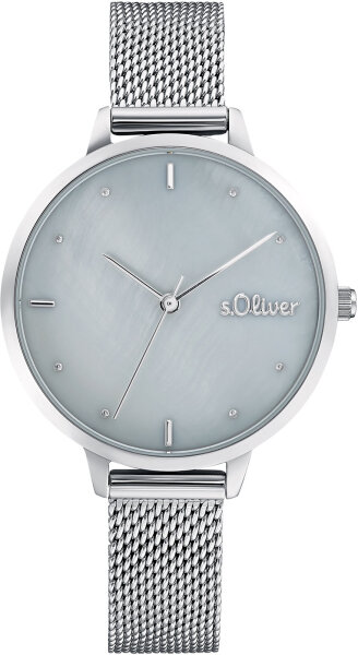 Reloj de mujer con caja de acero inoxidable y pulsera milanesa - s.Oliver Modelo: 2033510