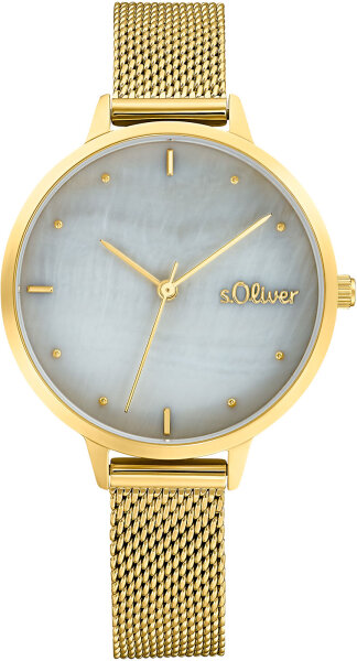Reloj de mujer con caja de acero inoxidable y pulsera milanesa - s.Oliver Modelo: 2033512