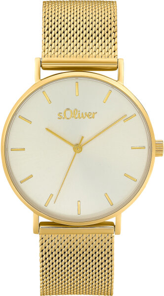 Reloj de mujer con caja de acero inoxidable y pulsera milanesa - s.Oliver Modelo: 2033517