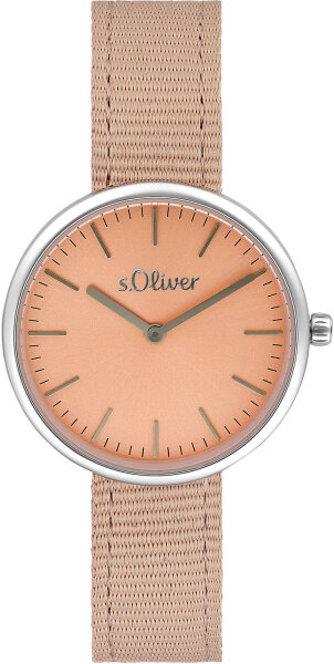 Reloj de mujer con caja de acero inoxidable y correa textil - s.Oliver Modelo: 2033549