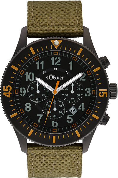 Reloj de hombre cronógrafo con agujas luminosas - s.Oliver Modelo: 2033501