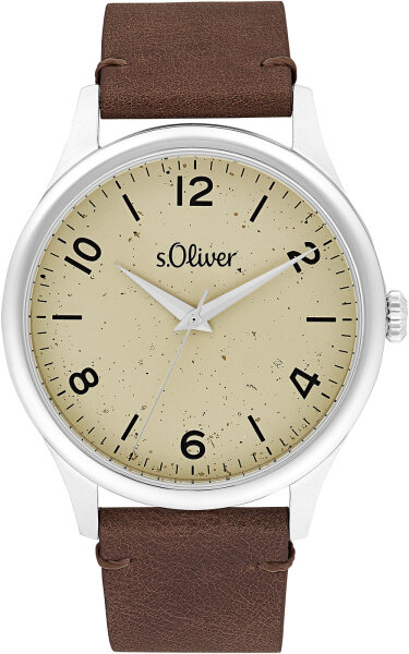 Reloj de hombre con correa de cuero - s.Oliver Modelo: 2033545