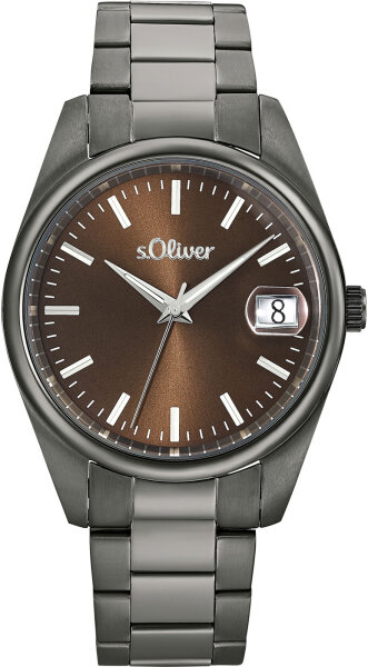 Reloj de hombre de acero inoxidable bicolor con fecha - s.Oliver Modelo: 2033529