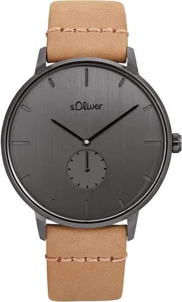 Reloj de hombre con correa de cuero - s.Oliver Modelo: 2033498