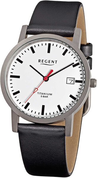 Reloj de mujer con caja de titanio y fecha - Regent Modelo: F231