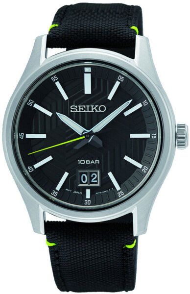 Reloj de hombre con gran fecha y correa textil - Seiko Modelo: SUR517P1