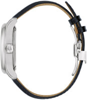 Reloj de hombre, fecha, correa de cuero - Bulova Modelo: 96B385